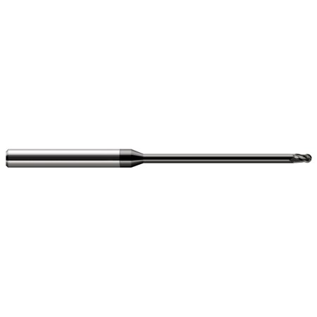 Harvey Tool Miniature End Mill - Ball - Long Reach, Stub Flute, 0.0620" (1/16) 970762-C4